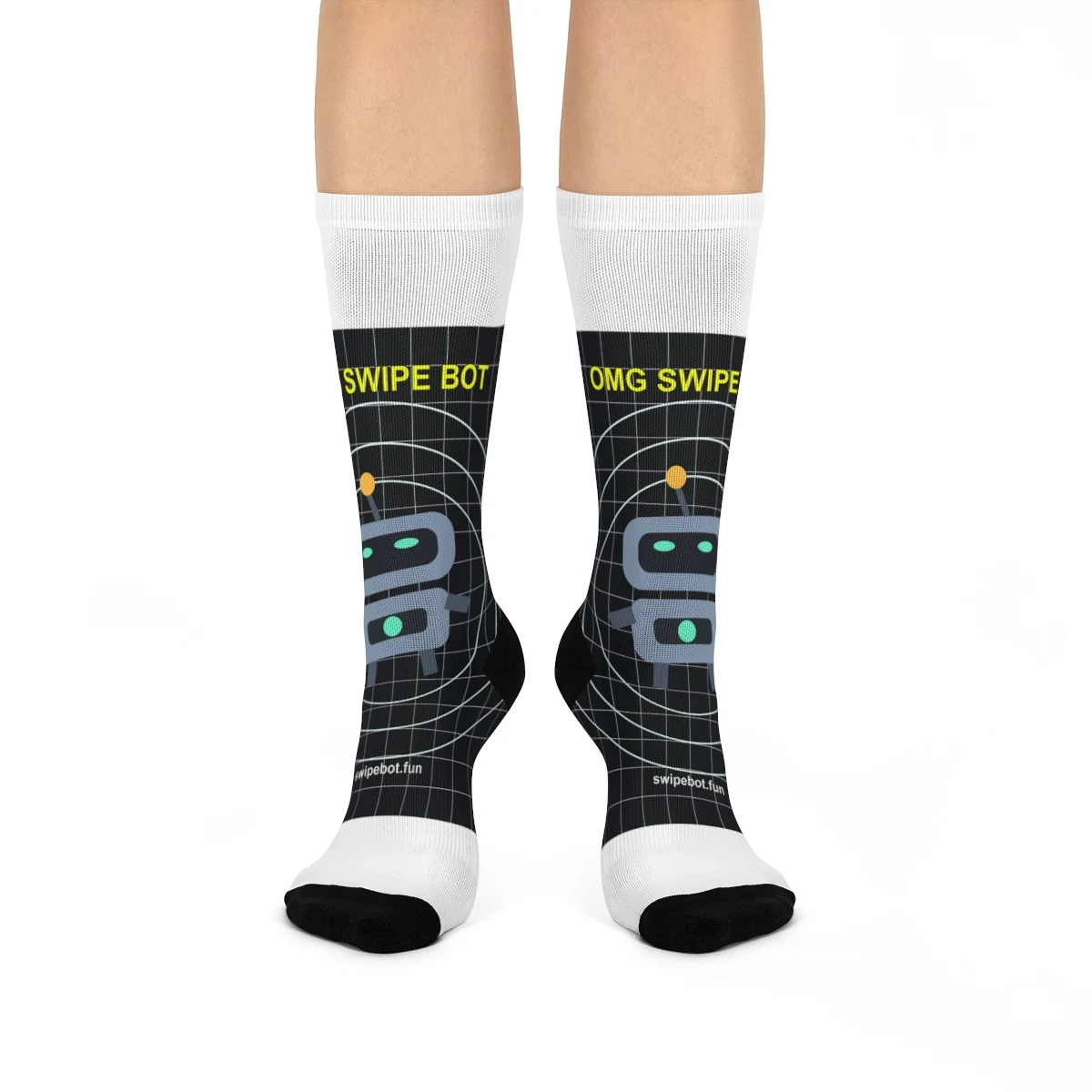 Swipe Bot Signal Crew Socks